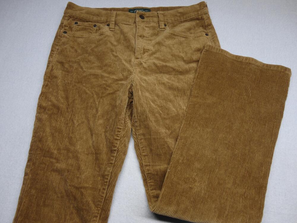 Lauren Ralph Lauren Pants Womens 10P Brown Corduroy Bootcut Stretch Casual